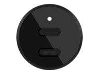 Belkin Dual USB-C Car Charger 36W Black