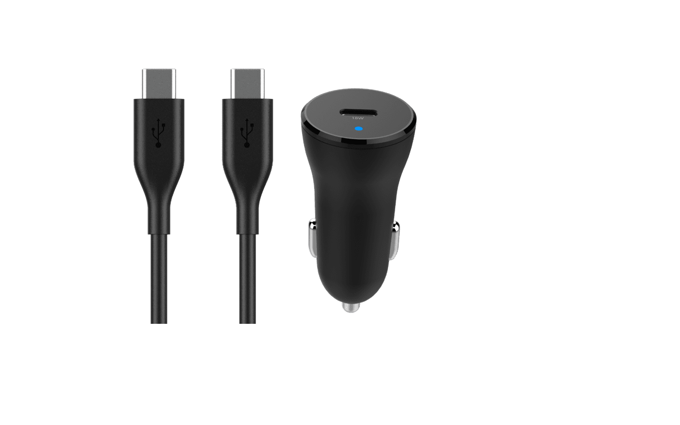 USB-C Car Charger with 3ft Cable