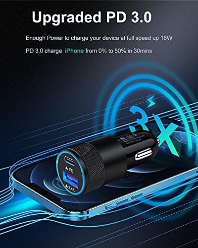 AILKIN 30W Dual Port USB-C Car Charger