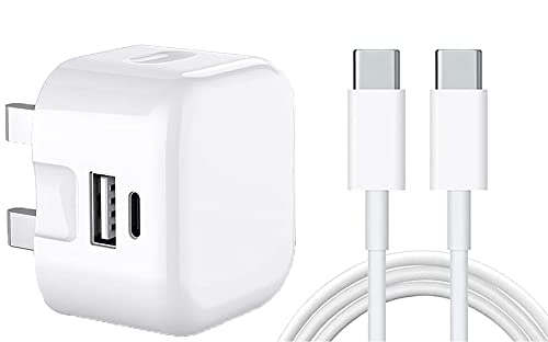 20W Dual USB PD Wall Charger for Samsung Galaxy (WHITE)