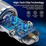 40W Dual USB-C Car Charger with Lightning Cables