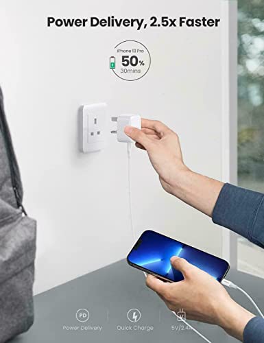 20W Dual Port USB-C Fast Charger for Samsung