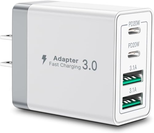 40W 4-Port USB-C Fast Charger Block
