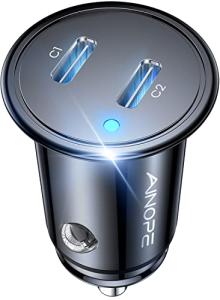 AINOPE 56W USB C Car Charger Fast Charging