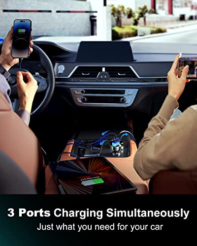 70W Dual PD USB-C Car Charger for Fast Charging