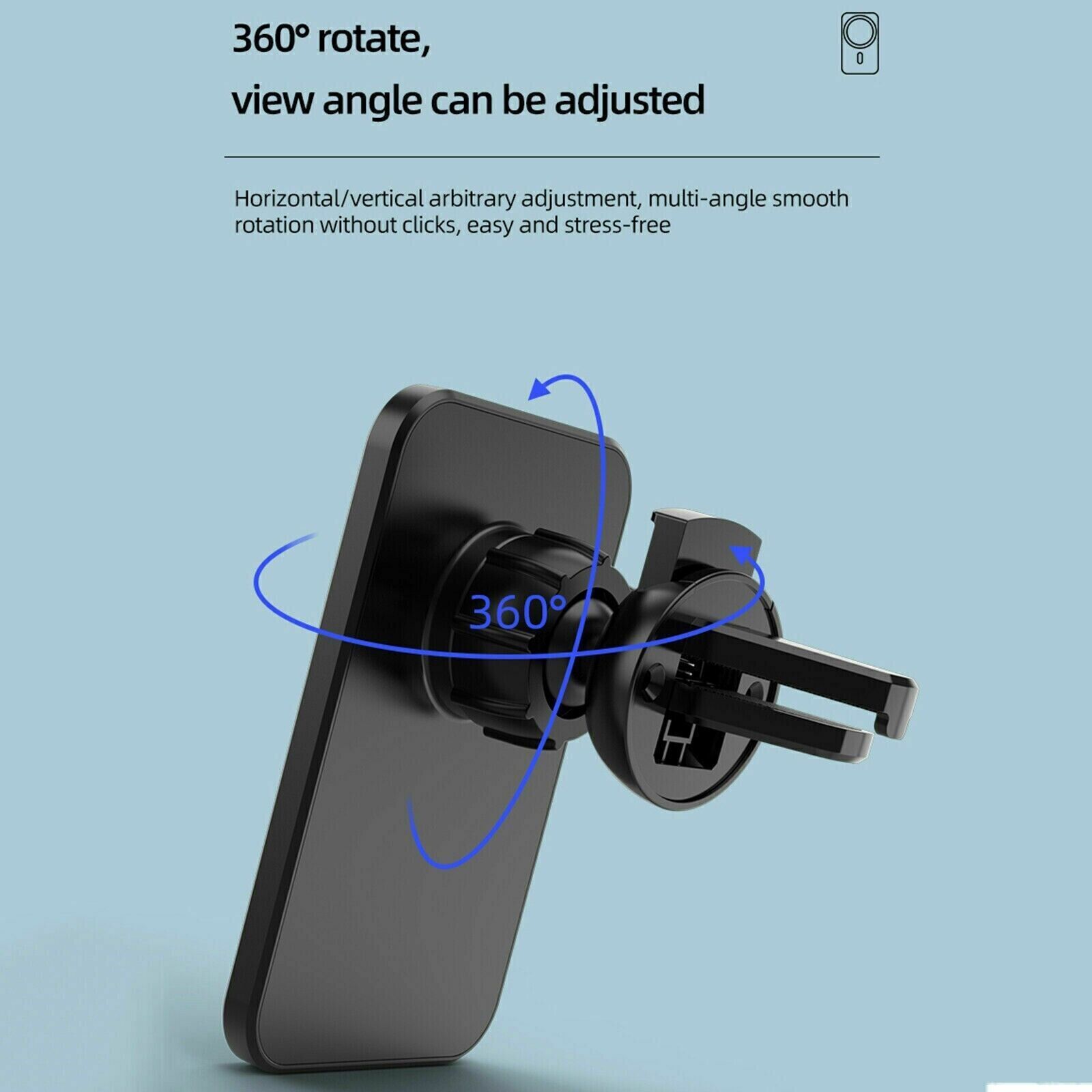 Magnetic Wireless Car Charger Mount for iPhone 14/15