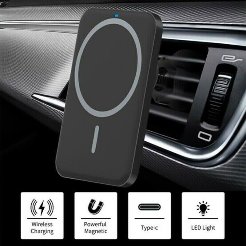 Magnetic Wireless Car Charger Mount for iPhone 14/15