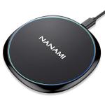 NANAMI Qi-Certified Wireless Charger for iPhone & Samsung