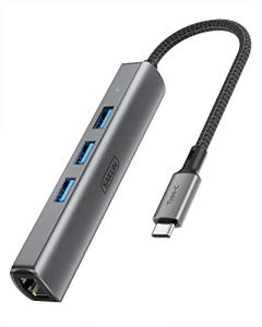 USB C Hub with Ethernet and 3 USB Ports