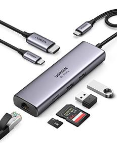UGREEN USB-C Hub with HDMI, Ethernet, and SD Card