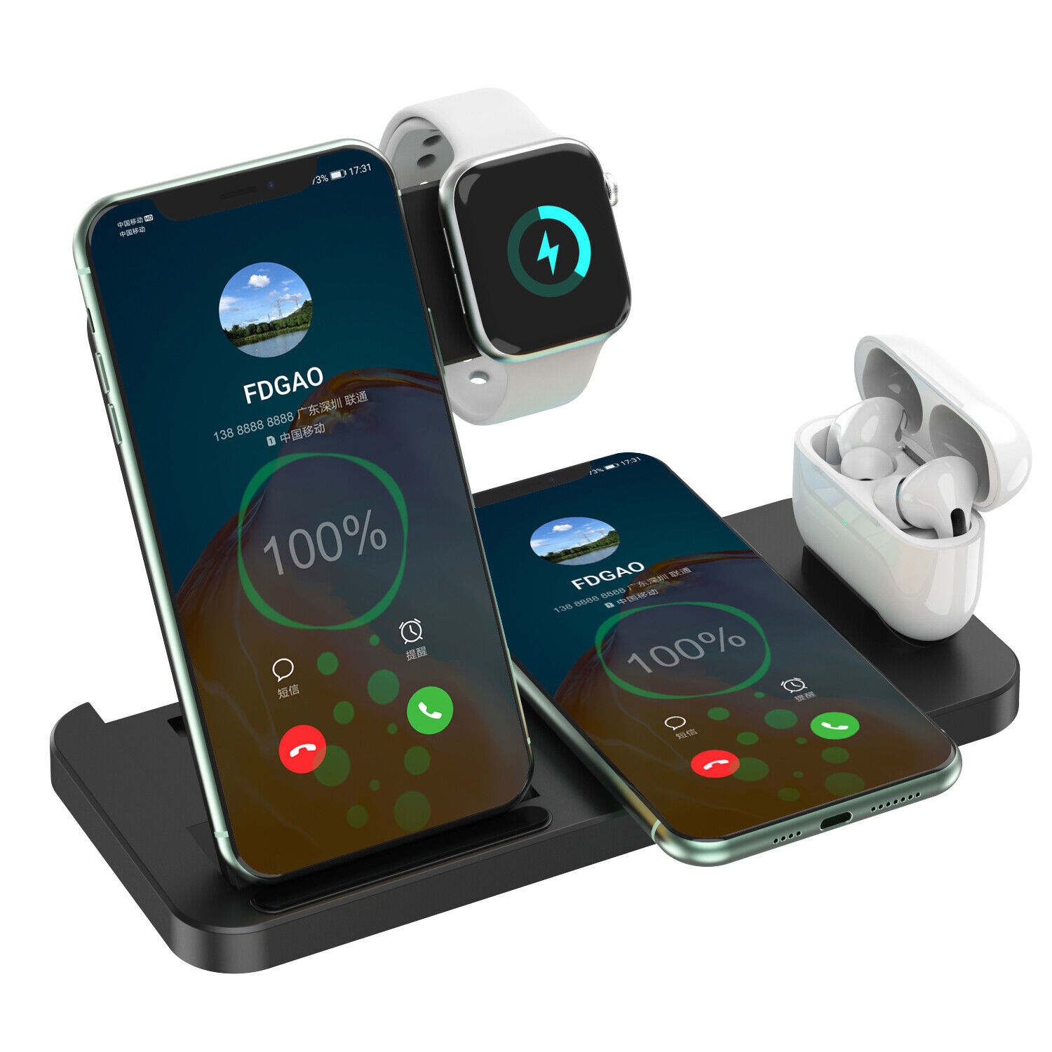 4-in-1 USB-C Wireless Charging Station