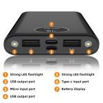 90000mAh Portable Power Bank with LCD Display