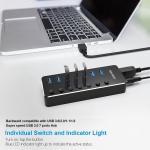 RSHTECH 7-Port USB 3.0 Hub for USB-C