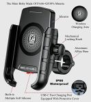Motorcycle Phone Mount with 15W Wireless Charger