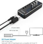 RSHTECH 7-Port USB 3.0 Hub for USB-C