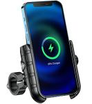 Motorcycle Phone Mount with 15W Wireless Charger