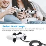 5m Nylon USB-C Charging Cable for PS5 & Xbox