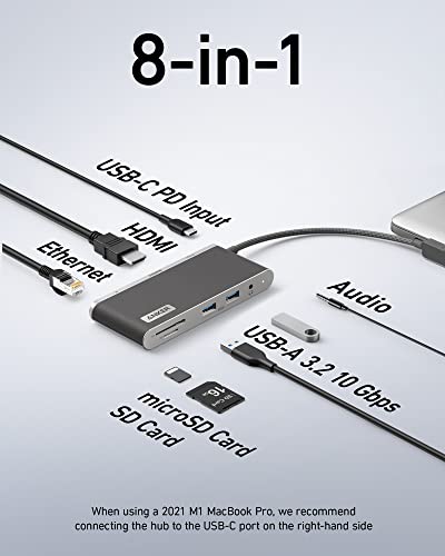 Anker 655 USB-C Hub, 8-in-1 for MacBook
