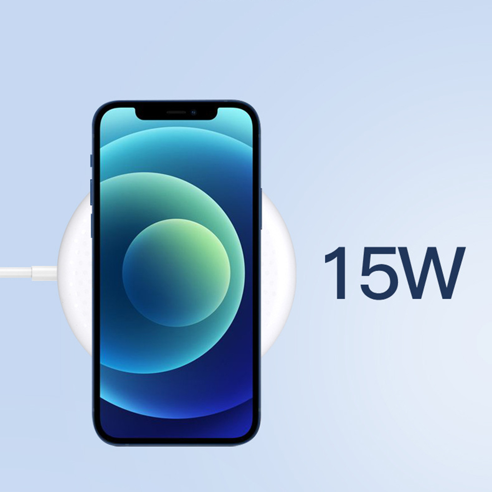 XWQ Mini 15W Fast Wireless USB-C Charger