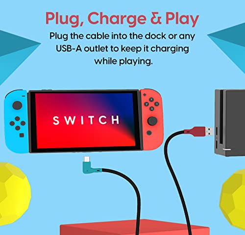 USB-C Charger Cable for Nintendo Switch - 90° Tip