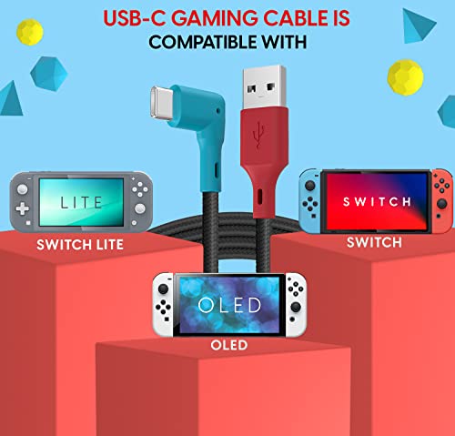 USB-C Charger Cable for Nintendo Switch - 90° Tip