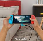 TALK WORKS 90° USB-C Charger Cable for Switch