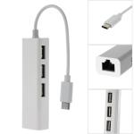 USB-C 3-Port Hub with Ethernet Adapter