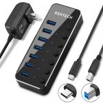 RSHTECH 7-Port USB-C Hub with Power Switch