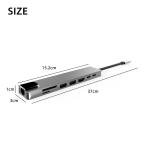 Morease 8-in-1 USB-C Hub with 4K Support