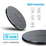 30W Fast Wireless Charger for Samsung Phones