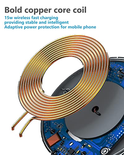 15W Fast Wireless Charging Pad for Samsung & iPhone