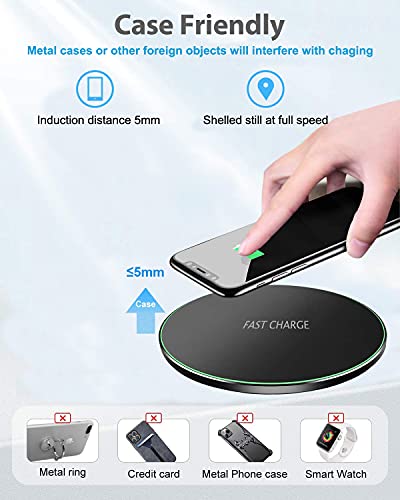 15W Fast Wireless Charging Pad for Samsung & iPhone