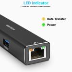 RSHTECH 4-Port USB-C Hub with Ethernet Adapter