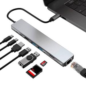 8-in-1 USB C Hub with 87W Charging