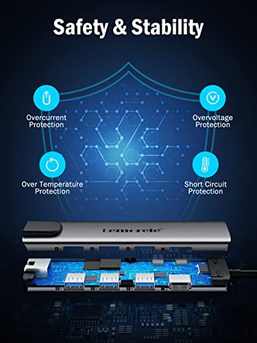 Lemorele 9-in-1 USB-C Multiport Hub Adapter