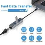 USB C to Ethernet Adapter with 3 USB Ports