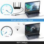 USB C to Ethernet Adapter with 3 USB Ports