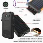 Powerful Solar USB-C Portable Charger for Phones