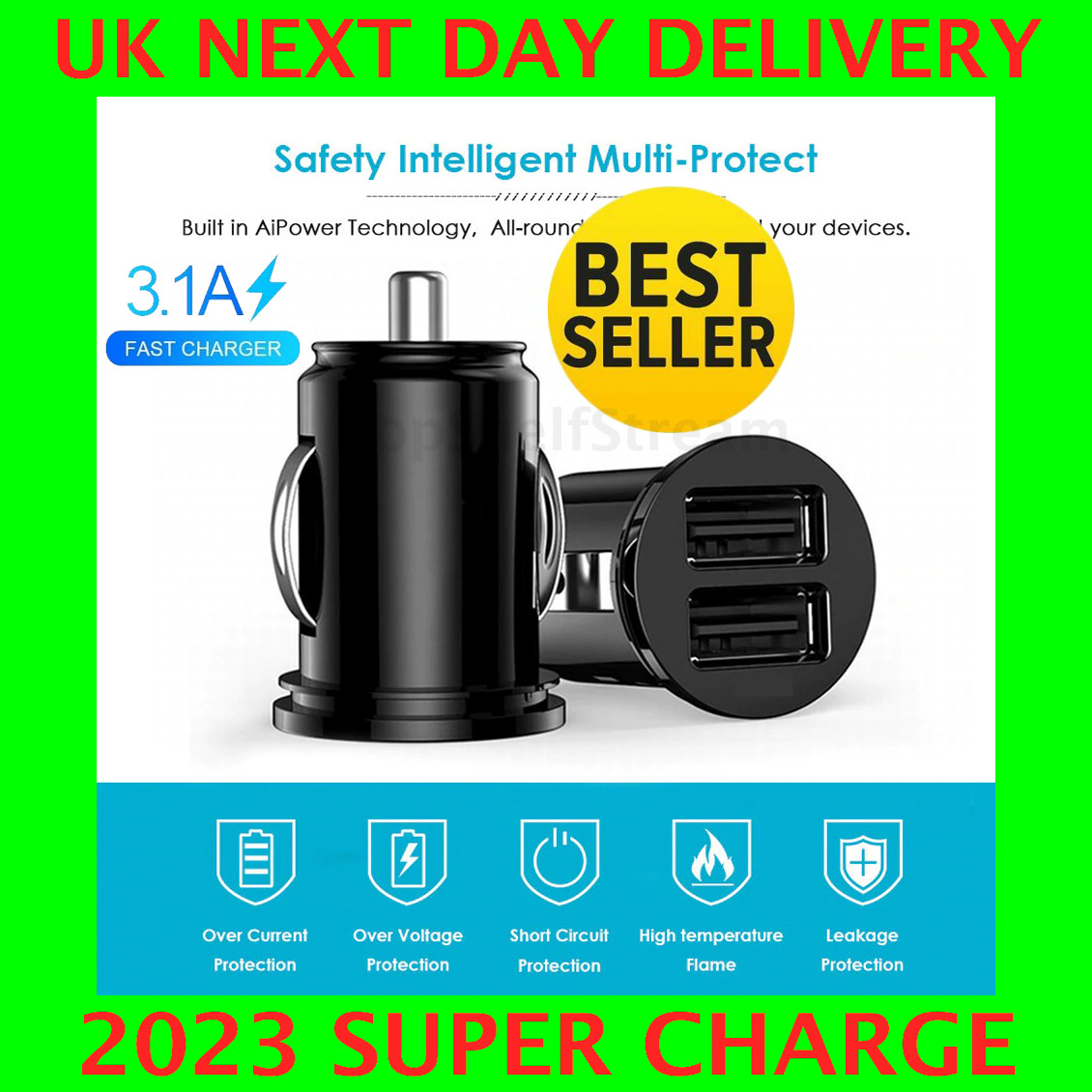 Quick USB-C Car Charger Dual Adapter