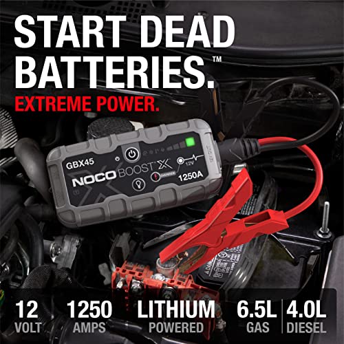 NOCO Boost X GBX45 1250A Powerbank and Jumper Cables
