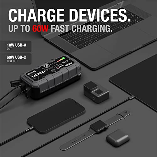 NOCO Boost X GBX45 1250A Powerbank and Jumper Cables