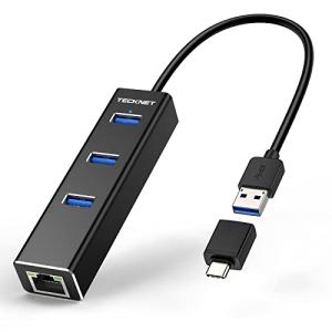 TECKNET USB C Hub with Ethernet and 3 USB Ports