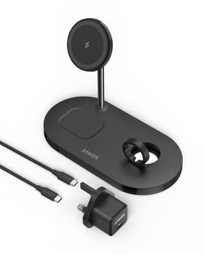 Anker 3-in-1 Wireless Charging Station with USB-C Cable