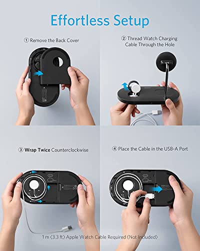 Anker 3-in-1 Wireless Charging Station with USB-C Cable