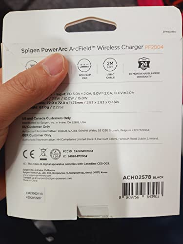 Spigen 15W Wireless Charger for Samsung/iPhone