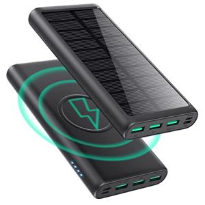 5-in-1 Solar Power Bank with Dual USB-C Outputs