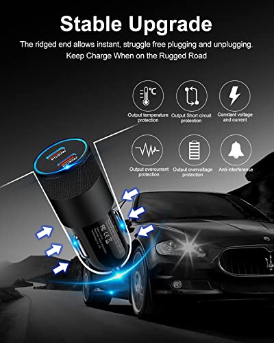 60W USB-C Fast Car Charger for Mobile Devices
