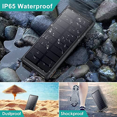 5-in-1 36800mAh Wireless Charger with Solar