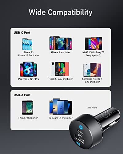 Anker 32W 2-Port USB-C Car Charger