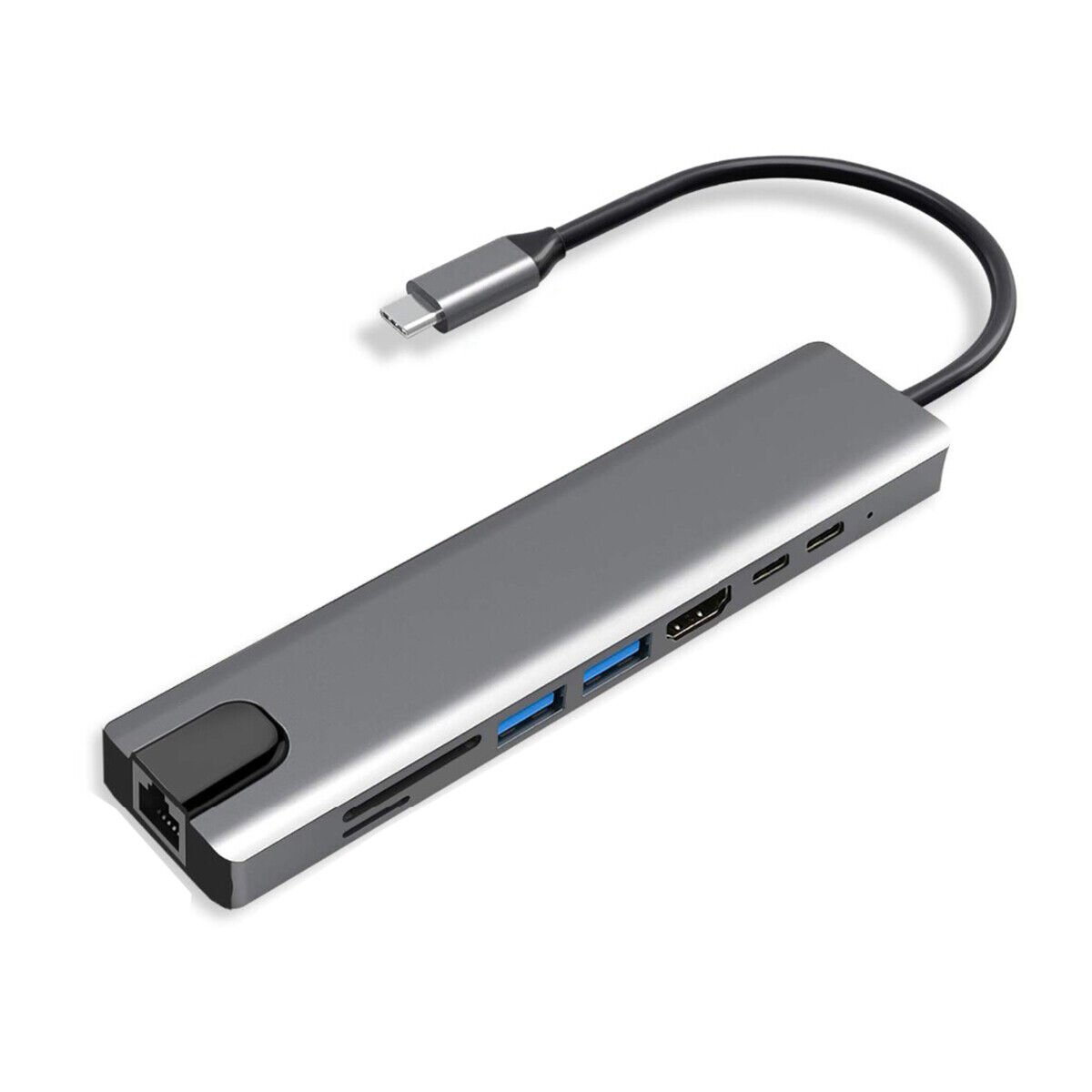 8-in-1 USB-C Hub with Ethernet and HDMI